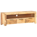 NNEVL TV Cabinet 119x30x41 cm Rough Mango Wood