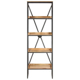 NNEVL 5-Tier Bookshelf 60x39x180 cm Solid Mango Wood