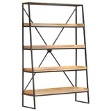 NNEVL 5-Tier Bookshelf 120x39x180 cm Solid Mango Wood