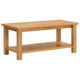 NNEVL Coffee Table 110x55x40 cm Solid Oak Wood