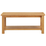NNEVL Coffee Table 110x55x40 cm Solid Oak Wood