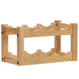 NNEVL Wine Rack for 6 Bottles 37x21x21 cm Solid Oak Wood