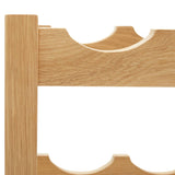 NNEVL Wine Rack for 6 Bottles 37x21x21 cm Solid Oak Wood
