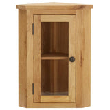 NNEVL Wall-mounted Corner Cabinet 45x28x60 cm Solid Oak Wood