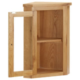 NNEVL Wall-mounted Corner Cabinet 45x28x60 cm Solid Oak Wood