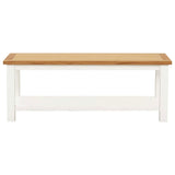 NNEVL Coffee Table 110x55x40 cm Solid Oak Wood