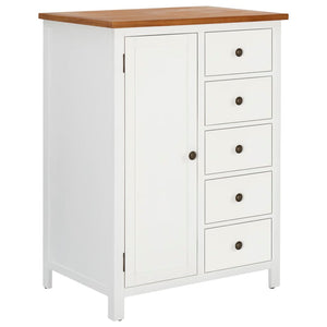 NNEVL Wardrobe 76x52x105 cm Solid Oak Wood