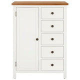 NNEVL Wardrobe 76x52x105 cm Solid Oak Wood