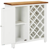 NNEVL Wine Cabinet 80x32x80 cm Solid Oak Wood