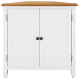 NNEVL Corner Cabinet 80x33.5x78 cm Solid Oak Wood