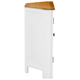 NNEVL Corner Cabinet 80x33.5x78 cm Solid Oak Wood