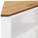 NNEVL Corner Cabinet 59x36x100 cm Solid Oak Wood