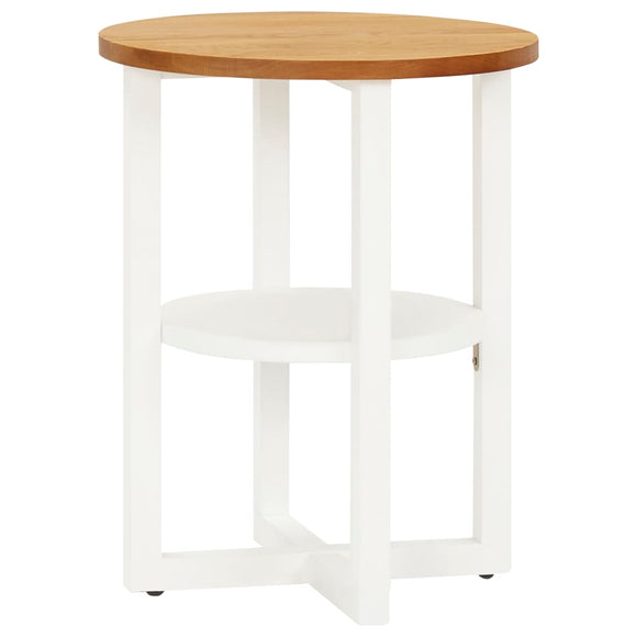 NNEVL Lamp Table 40x50 cm Solid Oak Wood