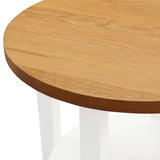 NNEVL Lamp Table 40x50 cm Solid Oak Wood