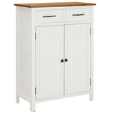 NNEVL Shoe Cabinet 76x37x105 cm Solid Oak Wood