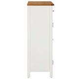 NNEVL Shoe Cabinet 76x37x105 cm Solid Oak Wood