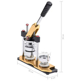 NNEVL Badge Maker Machine with Circle Cutter Rotate Punch 58 mm