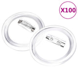 NNEVL Button Badges Kit with Pins 100 Sets Acrylic 58 mm