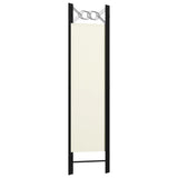 NNEVL 3-Panel Room Divider Cream White 120x180 cm