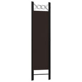 NNEVL 3-Panel Room Divider Brown 120x180 cm