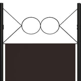 NNEVL 3-Panel Room Divider Brown 120x180 cm