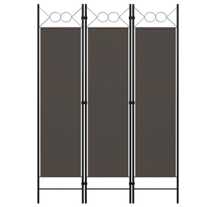 NNEVL 3-Panel Room Divider Anthracite 120x180 cm