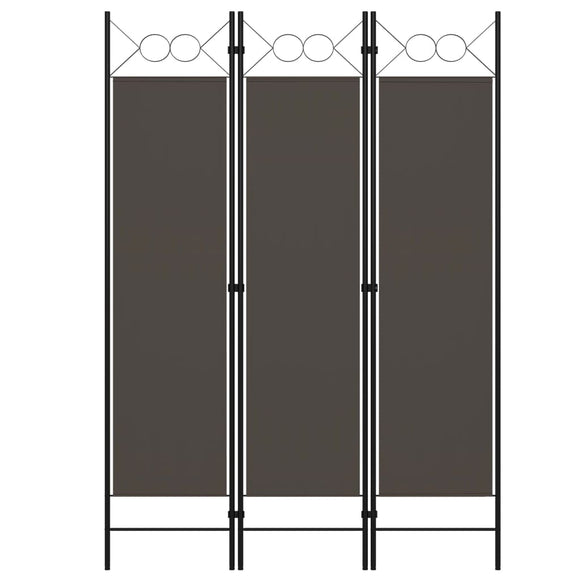 NNEVL 3-Panel Room Divider Anthracite 120x180 cm