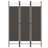 NNEVL 3-Panel Room Divider Anthracite 120x180 cm