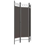 NNEVL 3-Panel Room Divider Anthracite 120x180 cm