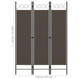 NNEVL 3-Panel Room Divider Anthracite 120x180 cm