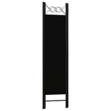 NNEVL 3-Panel Room Divider Black 120x180 cm