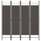 NNEVL 4-Panel Room Divider Anthracite 160x180 cm