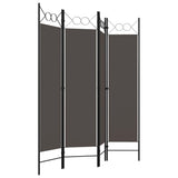 NNEVL 4-Panel Room Divider Anthracite 160x180 cm