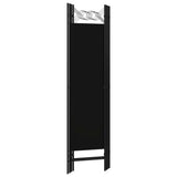 NNEVL 4-Panel Room Divider Black 160x180 cm