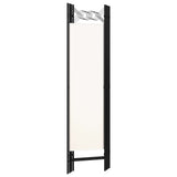 NNEVL 4-Panel Room Divider Cream White 160x180 cm