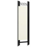 NNEVL 5-Panel Room Divider Cream White 200x180 cm