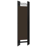 NNEVL 6-Panel Room Divider Brown 240x180 cm