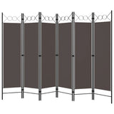 NNEVL 6-Panel Room Divider Anthracite 240x180 cm