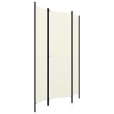 NNEVL 3-Panel Room Divider Cream White 150x180 cm