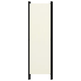 NNEVL 3-Panel Room Divider Cream White 150x180 cm