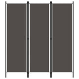 NNEVL 3-Panel Room Divider Anthracite 150x180 cm