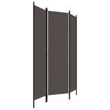 NNEVL 3-Panel Room Divider Anthracite 150x180 cm