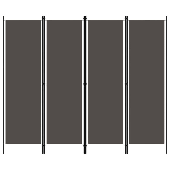 NNEVL 4-Panel Room Divider Anthracite 200x180 cm