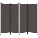 NNEVL 4-Panel Room Divider Anthracite 200x180 cm