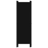NNEVL 4-Panel Room Divider Black 200x180 cm