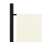 NNEVL 5-Panel Room Divider Cream White 250x180 cm