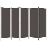 NNEVL 5-Panel Room Divider Anthracite 250x180 cm