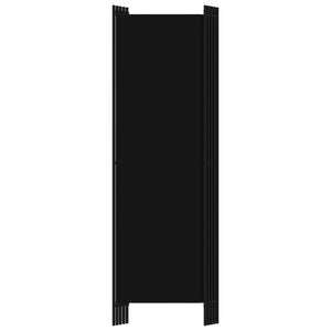 NNEVL 5-Panel Room Divider Black 250x180 cm
