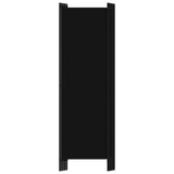 NNEVL 5-Panel Room Divider Black 250x180 cm