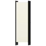 NNEVL 6-Panel Room Divider Cream White 300x180 cm